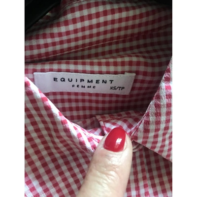 Pre-owned Equipment Silk Shirt In Red
