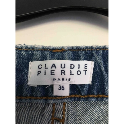 Pre-owned Claudie Pierlot Spring Summer 2019 Blue Denim - Jeans Jeans