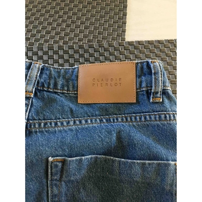 Pre-owned Claudie Pierlot Spring Summer 2019 Blue Denim - Jeans Jeans