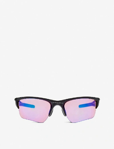 Shop Oakley Half Jacket 2.0® Xl 2.0 Prizm Golf Wrap Sunglasses In Polished Black