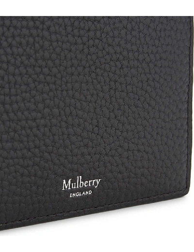 Shop Mulberry Grained Leather Billfold Wallet In Black