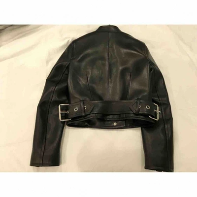 Pre-owned Balenciaga Black Leather Leather Jacket