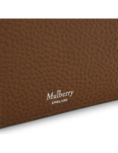 Shop Mulberry Grained Leather Billfold Wallet In Oak