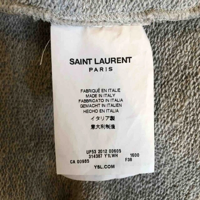 Pre-owned Saint Laurent Grey Cotton Top