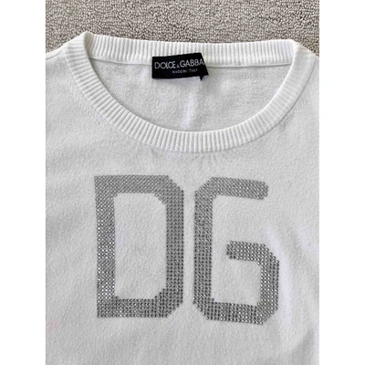 Pre-owned Dolce & Gabbana Jumper In White