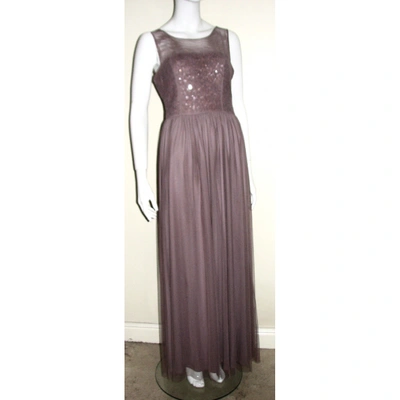 Pre-owned Vera Wang Maxi Dress In Purple