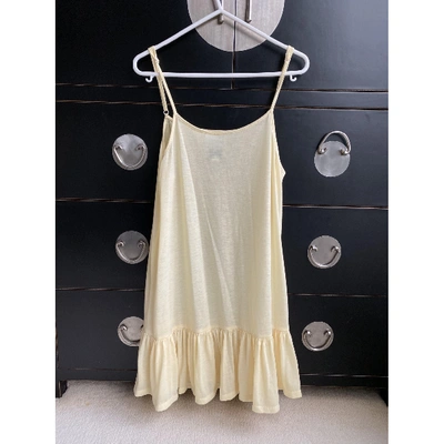 Pre-owned Edward Achour Mid-length Dress In Yellow