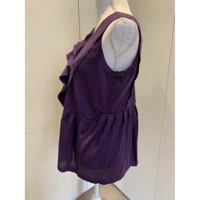 Pre-owned Marni Purple Cashmere Knitwear