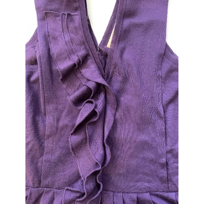 Pre-owned Marni Purple Cashmere Knitwear