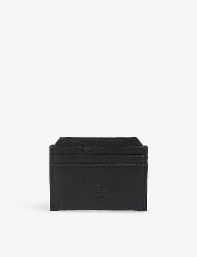Shop Vivienne Westwood Black Milano Grained Leather Card Holder