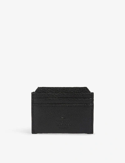 Vivienne Westwood Mens Black Milano Grained Leather Card Holder In Black