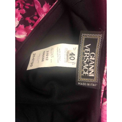 Pre-owned Versace Mid-length Dress In Pink