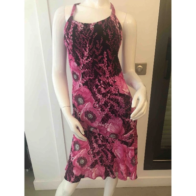 Pre-owned Versace Mid-length Dress In Pink