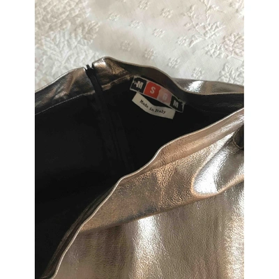 Pre-owned Msgm Silver Skirt