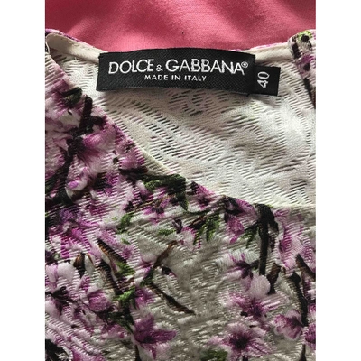 Pre-owned Dolce & Gabbana Grey Viscose Top