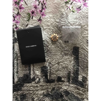 Pre-owned Dolce & Gabbana Grey Viscose Top