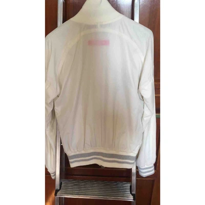 Pre-owned Fendi Biker Jacket In White