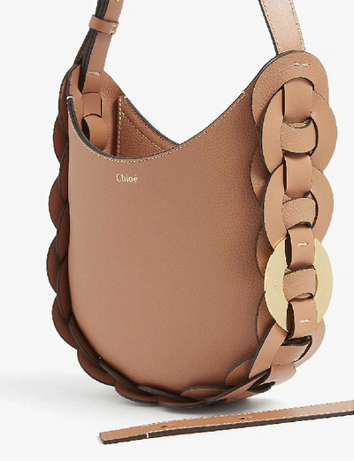Shop Chloé Darryl Grained Leather Hobo Bag