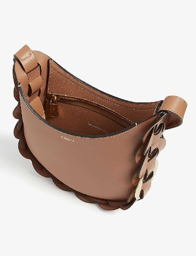 Shop Chloé Darryl Grained Leather Hobo Bag