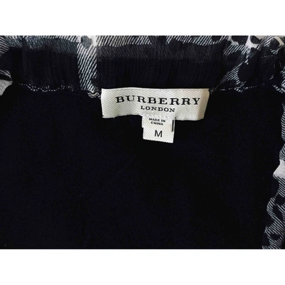 Pre-owned Burberry Black Wool  Top