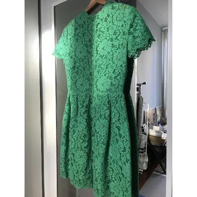 Pre-owned Valentino Green Lace Dress