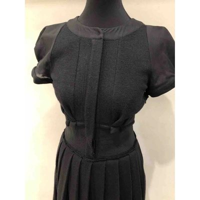 Pre-owned Viktor & Rolf Wool Mid-length Dress In Black