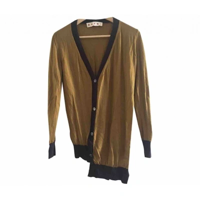 Pre-owned Marni Gold Cashmere Knitwear