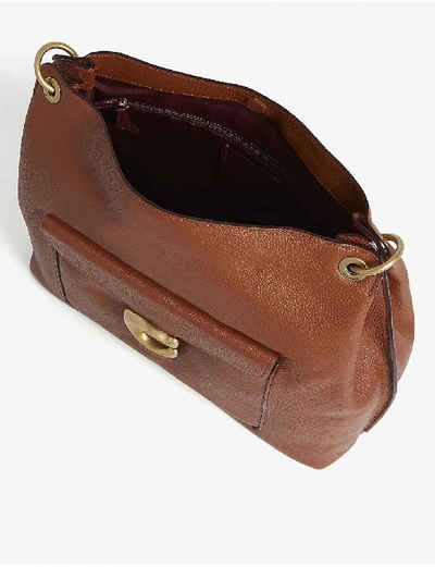 Shop Coach Tabby Leather Hobo Bag In B4/1941 Saddle