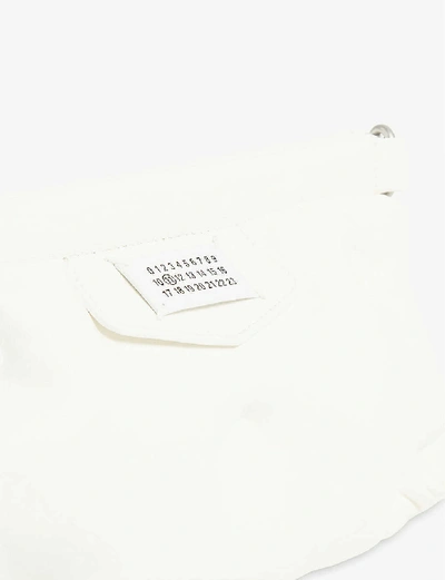 Shop Maison Margiela Glam Slam Leather Shoulder Bag In White