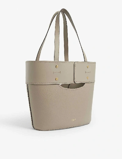 Shop Chloé Aby Tote Bag In Motty Grey