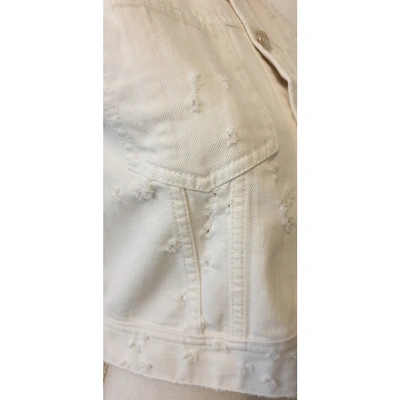 Pre-owned Givenchy Short Vest In White