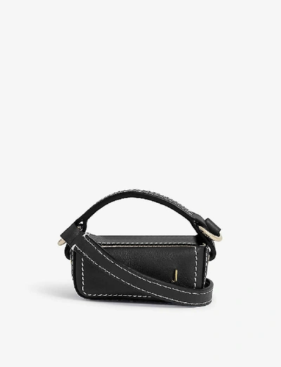 Shop Jacquemus Le Nani Mini Leather Cross-body Bag In Black