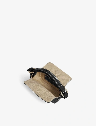 Shop Jacquemus Le Nani Mini Leather Cross-body Bag In Black