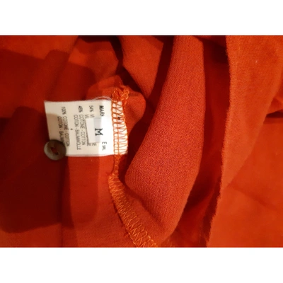 Pre-owned Jucca Red Cotton Top