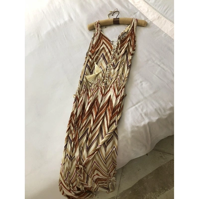 Pre-owned Melissa Odabash Maxi Dress In Beige