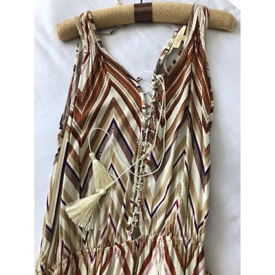 MELISSA ODABASH Pre-owned Maxi Dress In Beige