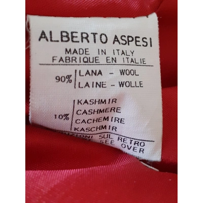 Pre-owned Aspesi Wool Blazer In Red