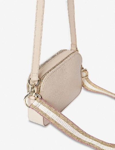 Shop Ted Baker Amerrah Grained Leather Camera Bag In Taupe