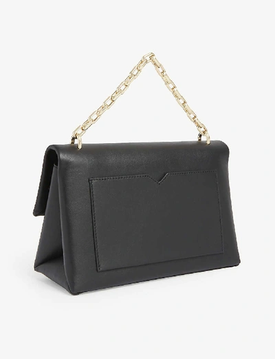 Shop Michael Michael Kors Cece Large Leather Shoulder Bag In Black