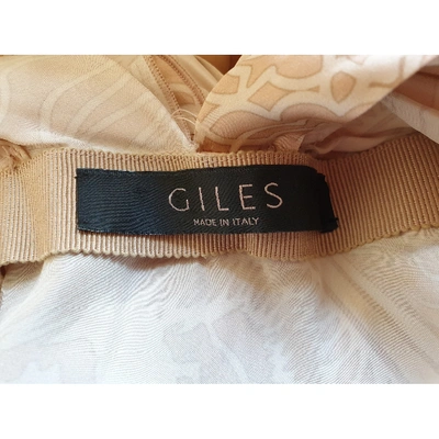 Pre-owned Giles Silk Mid-length Dress In Pink