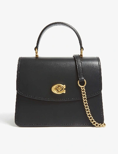 Shop Coach Parker Top Handle Bag In B4/black