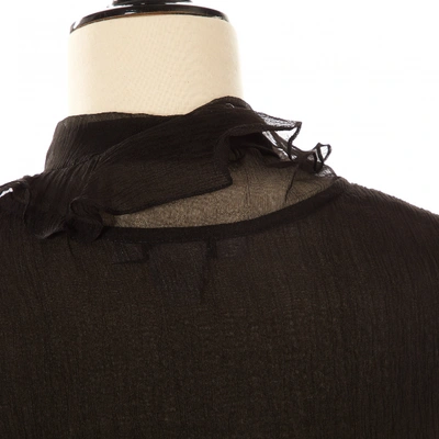 Pre-owned Oscar De La Renta Silk Camisole In Black