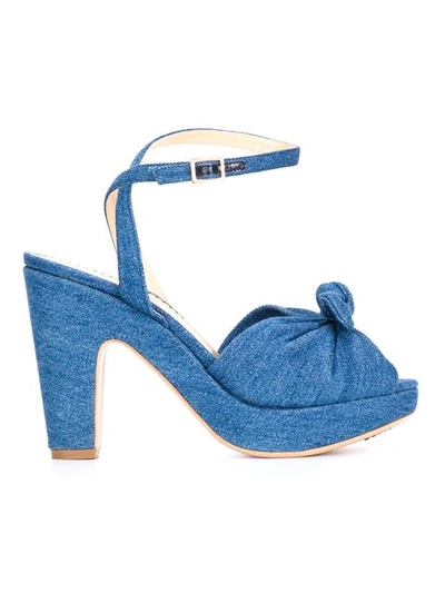 Charlotte Olympia 'mansfield' Sandals In Blue