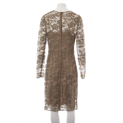 Pre-owned Dolce & Gabbana Lace Mid-length Dress In Green
