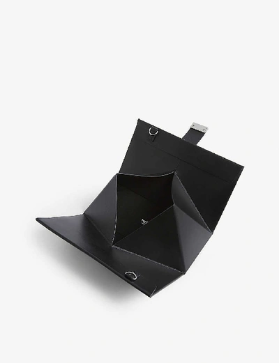 Shop Medea Lay Low Leather Shoulder Bag In Black