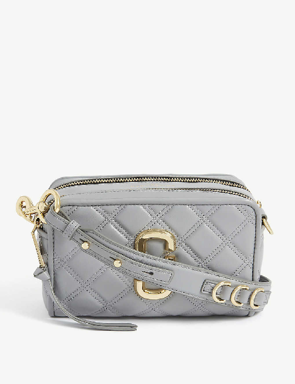 grey quilted crossbody bag