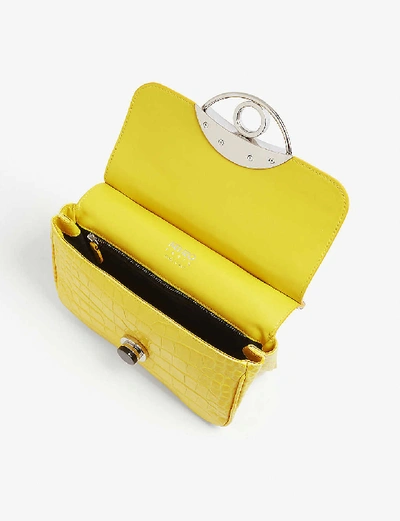 Shop Kenzo Tali Medium Leather Cross-body Bag In Yellow