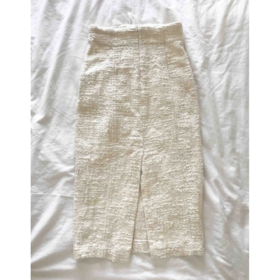 Pre-owned A.l.c Ecru Cotton Skirt