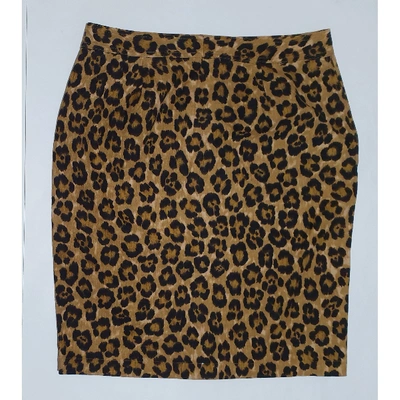 Pre-owned Lauren Ralph Lauren Linen Mid-length Skirt In Multicolour