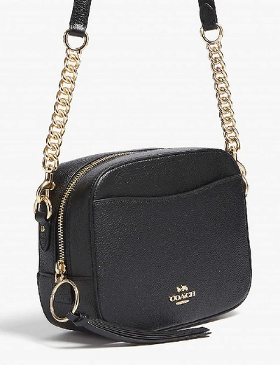 Shop Coach Leather Camera Bag In Li/black